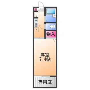 ドルチェ若宮【1階】の間取り