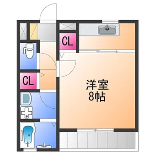 プライム日根野【1階】の間取り