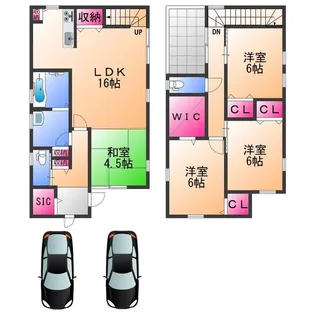 大阪府岸和田市春木本町【一戸建】の間取り