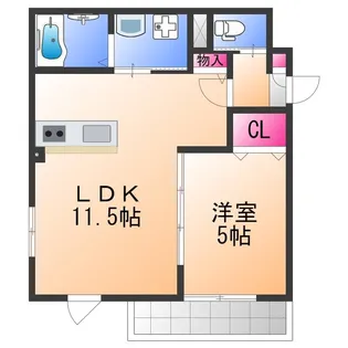 ARCA泉佐野【1階】の間取り