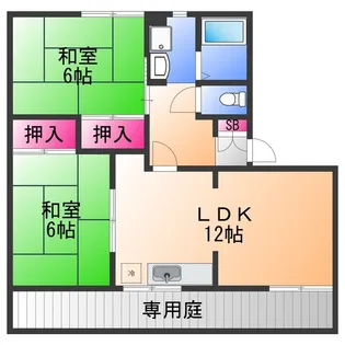 紙屋ハウス1番館.【1階】の間取り