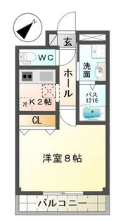 りんくうヴェルジェ【2階】の間取り