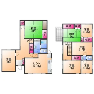 大阪府泉南郡岬町深日【一戸建】の間取り