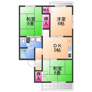 ガーデンパレス宮下 A【1階】の間取り