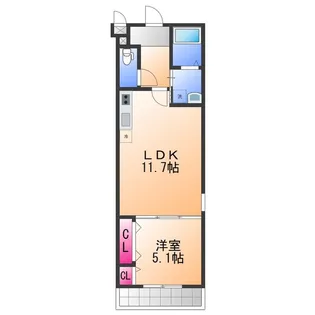 フジパレス 鶴原 【2階】の間取り