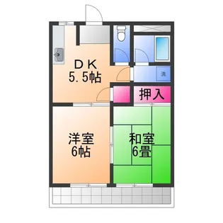 マークス池浦【2階】の間取り