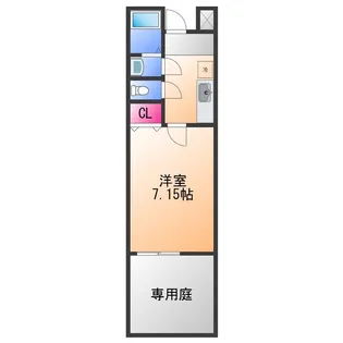 フジパレス 下池田 パセオ【1階】の間取り