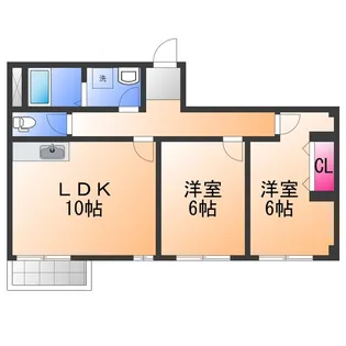 パインリーフ和泉【3階】の間取り