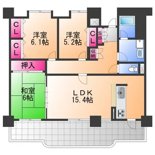 CASA PORTO【3階】の間取り