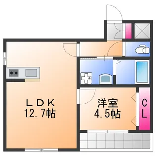 ウエムラグレース忠岡町【3階】の間取り