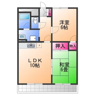 ヴィラアイリス【1階】の間取り