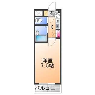 アネーロ羽倉崎Ⅰ【2階】の間取り