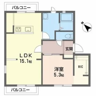 坂の久保ハイツ D棟【2階】の間取り