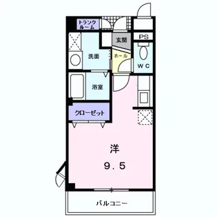 プチ・ソレール【2階】の間取り