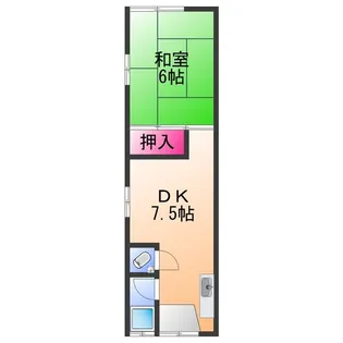 木村アパート【2階】の間取り