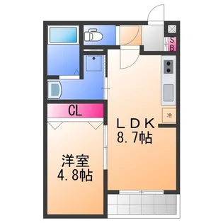 ALEGRIA泉佐野Ⅱ【3階】の間取り