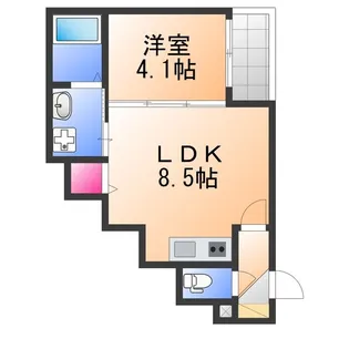 GRANDIR津久野【2階】の間取り