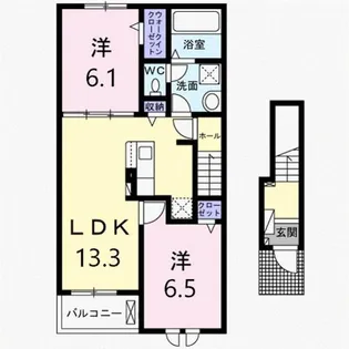 CASA LINO C【2階】の間取り