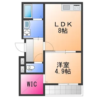フジパレス和泉大宮【1階】の間取り