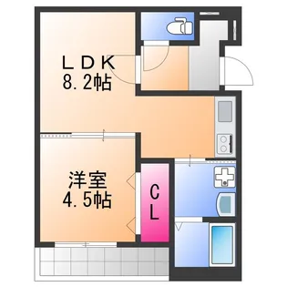 フジパレス和泉大宮【3階】の間取り