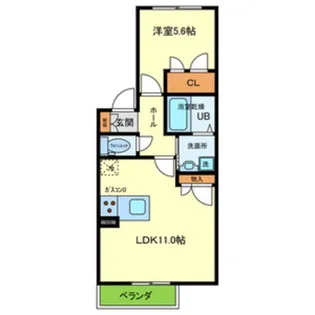 メゾンブランシェ【1階】の間取り