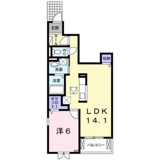 アフタヌーンベル【1階】の間取り