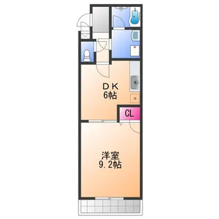 フジパレス貝塚半田Ⅱ番館【2階】の間取り