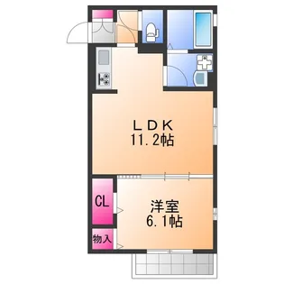 ラ・フォンテ久米田【2階】の間取り