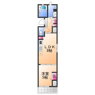 フォレストインサイド鳳【6階】の間取り
