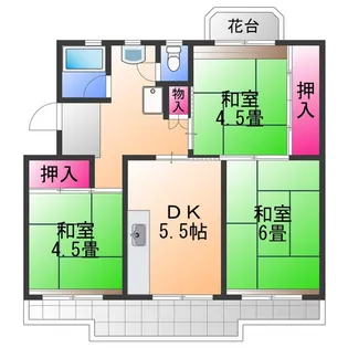 泉南尾崎 13号棟【5階】の間取り