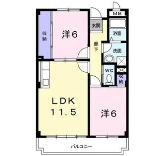 アーバンヒルズ【3階】の間取り