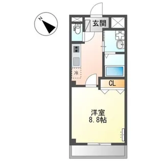 グランドスカイ笠松【2階】の間取り