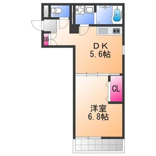 Feliz諏訪ノ森【3階】の間取り