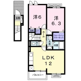ユニゾン【2階】の間取り