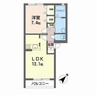 シャーメゾン美央【2階】の間取り