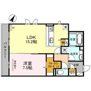Fontana B棟【1階】の間取り