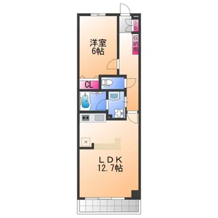 プールトゥジュール【2階】の間取り