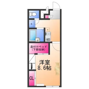 レオパレスMinori【1階】の間取り