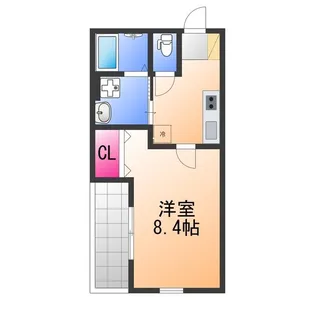 ユウパレス池上【1階】の間取り