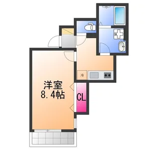 ユウパレス池上【1階】の間取り