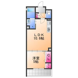 クリエオーレりんくうタウン【3階】の間取り