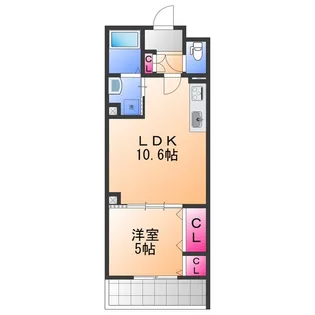 クリエオーレりんくうタウン【2階】の間取り