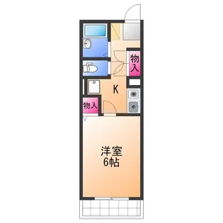 アライブ滝本・Ⅰ【2階】の間取り