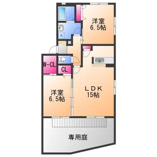 シャーメゾン光明池 D棟【1階】の間取り