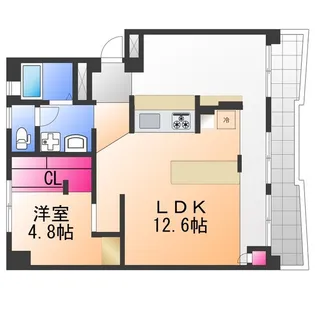 鶴山台第三住宅14号棟【1階】の間取り
