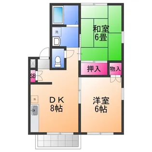 エステートピアイズミ【2階】の間取り