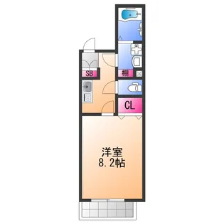 ピークショア北信太【3階】の間取り