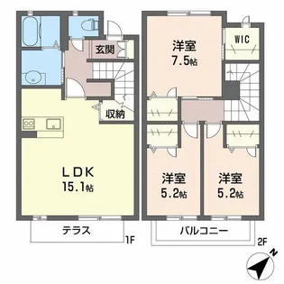 ホフケ 羽衣A【1階】の間取り