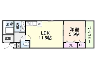 サンライズ松原【2階】の間取り