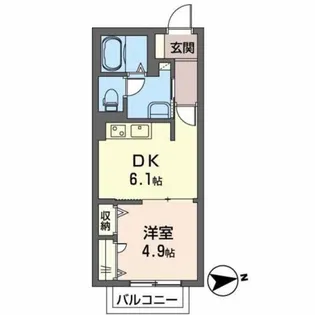 プランドール【2階】の間取り